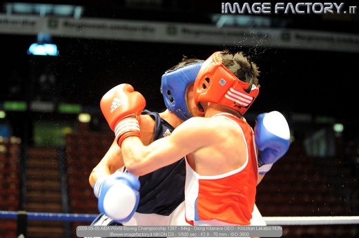 2009-09-05 AIBA World Boxing Championship 1397 - 54kg - Giorgi Kilanava GEO - Krisztian Lakatos HUN